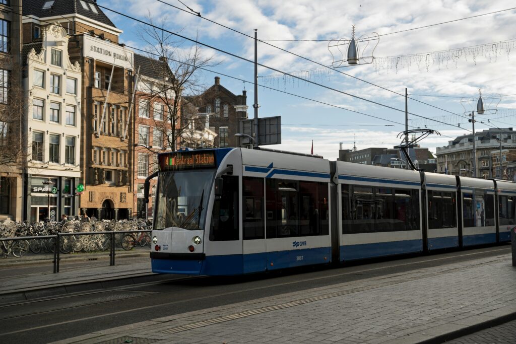 Image of an Tram in Amsterdam